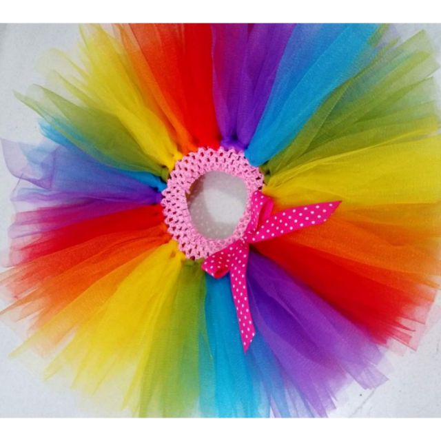 tutu skirt rainbow