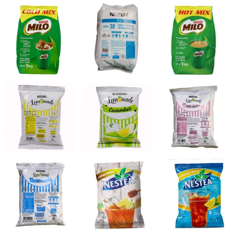 NESTLE JUICE DRINK MIX (Restaurant Pack) powder juice blue lemonade