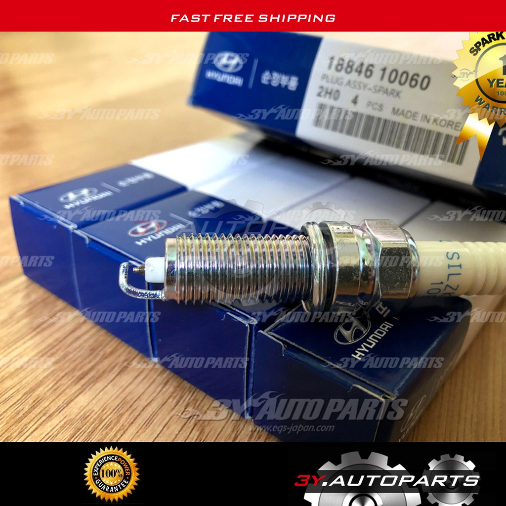 18846-10060 Spark Plug (1's) SILZKR6B10E Platinum Iridium for hyundai ...