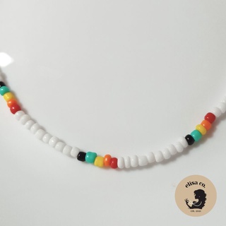 Male Beaded Pattern Bob Marley Inspired Necklace Bohemian Simple Chic Fashion Necklace for Men #3