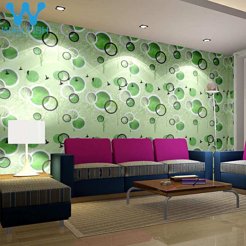 WANFISH Green Circle Self-Adhesive Waterproof 10Mx45cm Wallpaper For Living  Room Home Decor Sticker | Shopee Philippines