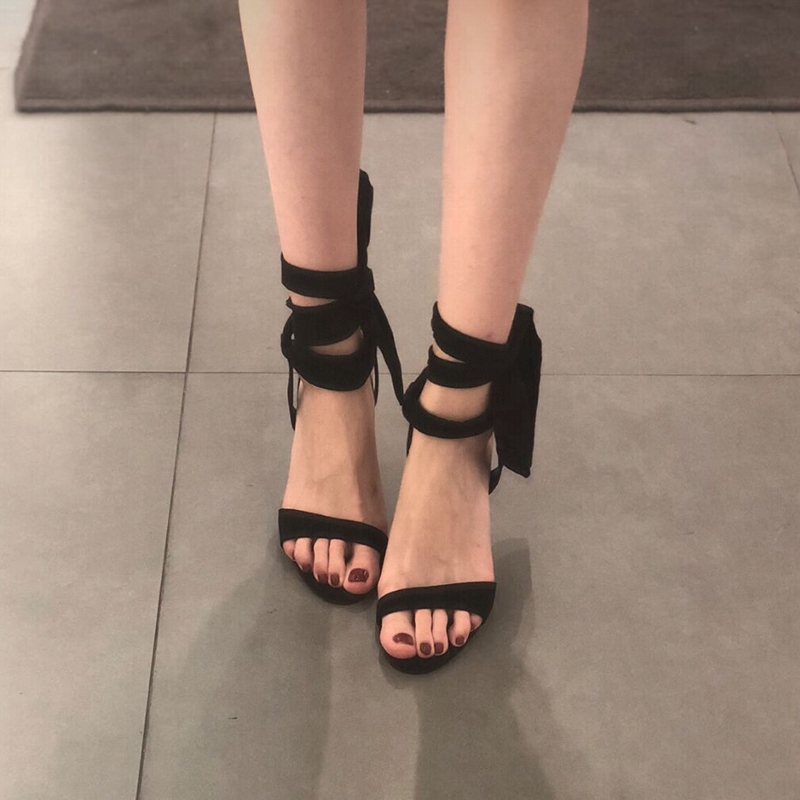 open toe strappy heels