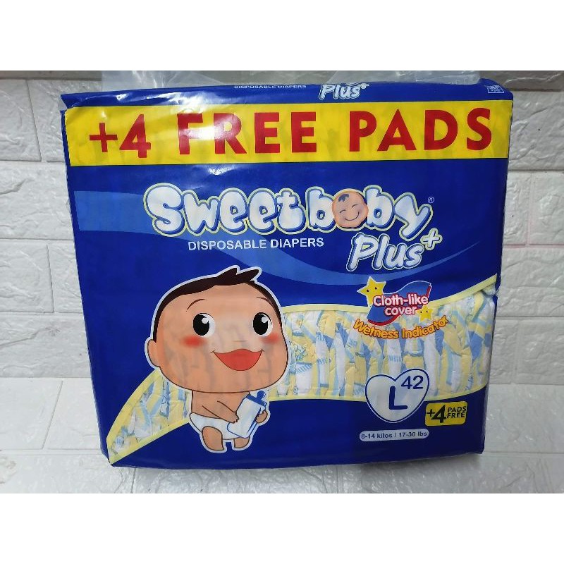 Sale Sweetbaby Plus diaper 42+4free Jumbo Pack Shopee Philippines