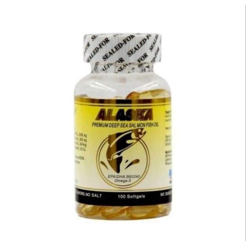 Alaska Premium Deep Sea Salmon/Fish Oil 100 Soft gels Shopee Philippines