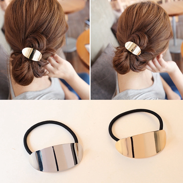 korean hair tie styles