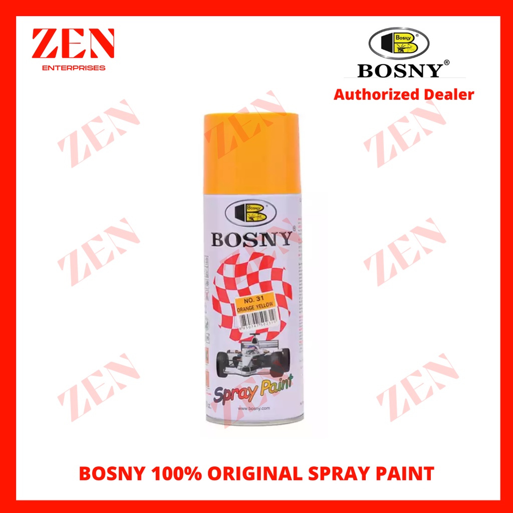BOSNY Orange Yellow 31 100 ORIGINAL SPRAY PAINT Shopee Philippines