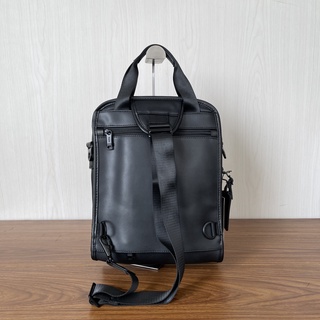 【Shirely.ph】【Ready Stock】TUMI Alpha 3 all leather men's business casual messenger shoulder bag  extension bag leather bag #3