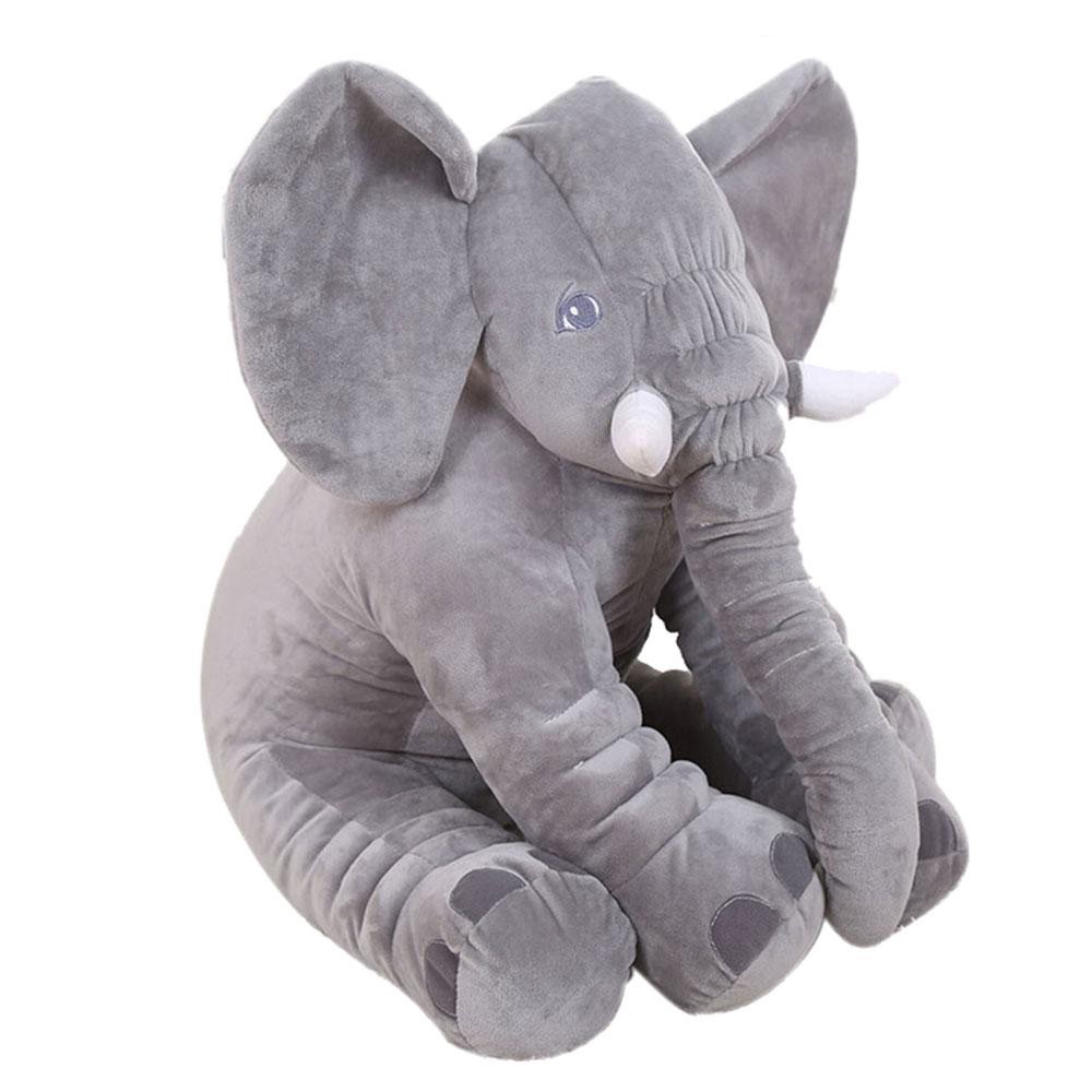 stuffed elephant plush pillow