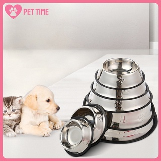 30cm Dog Bowl Stainless Dog Food Bowl Dog Plate Pet Bowl Cat Food Bowl Drinking Water Bowl for Dog