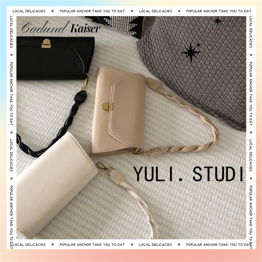 2021 FEMALE instyle fashion classy square retro chain shoulder bag OOTD