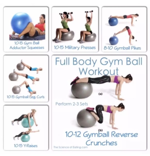 exercise using gym ball