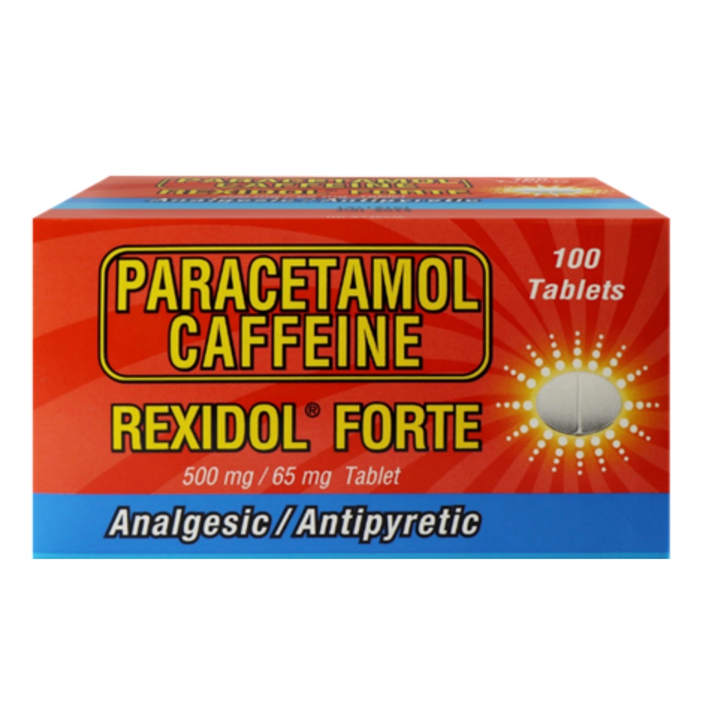 REXIDOL Rexidol Forte 500mg/65mg 1 Tablet (Paracetamol + Caffeine