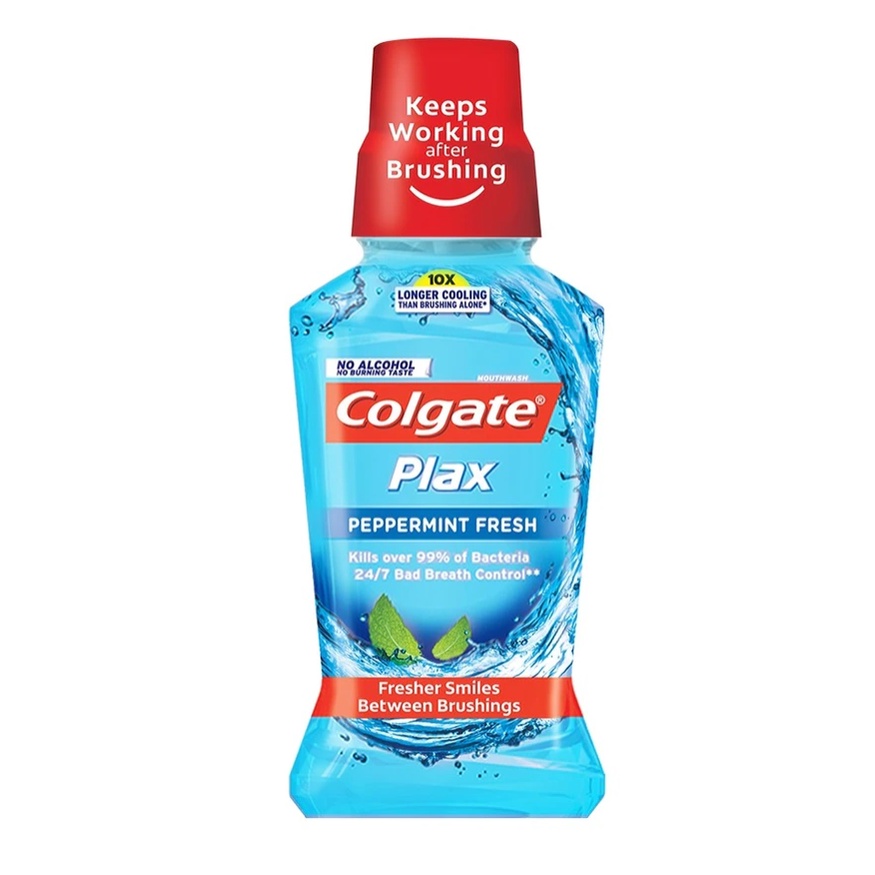 Colgate Plax Peppermint Fresh Alcohol Free Mouthwash 250ml | Shopee ...