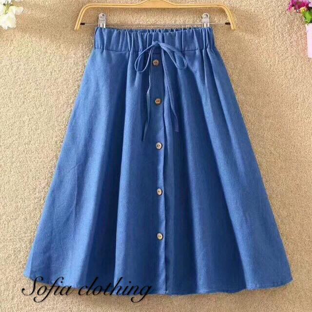 shopee denim skirt