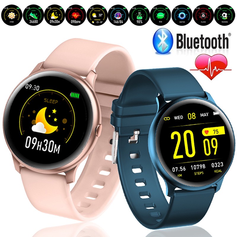 KW19 Smart Watch Heart Rate Blood Pressure Blood Oxygen Band Bluetooth ...