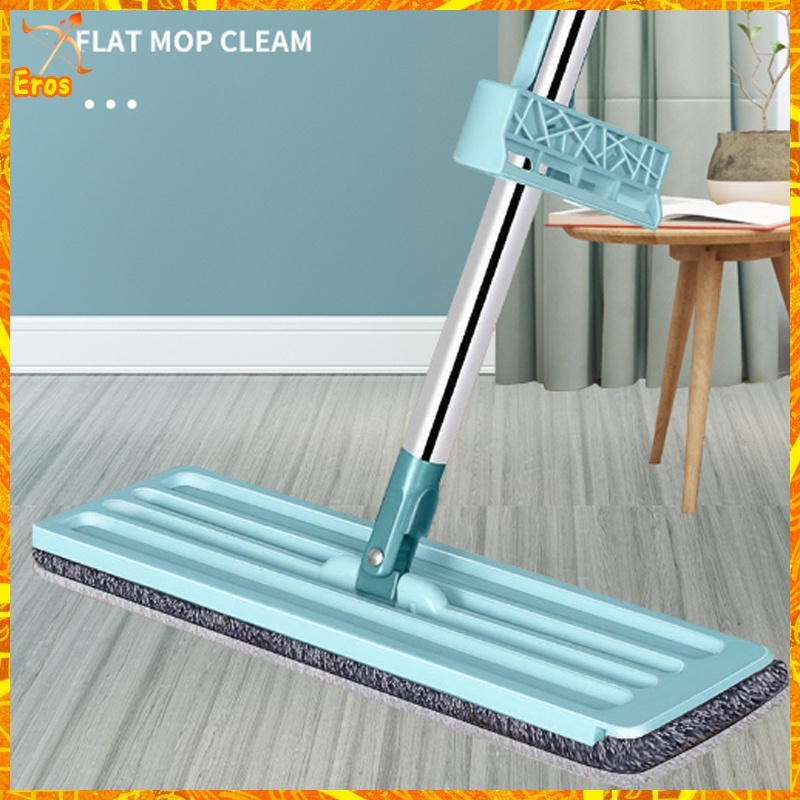 360 Rotation Flat Mop With Spinner Microfiber Squeeze Mop Floor ...