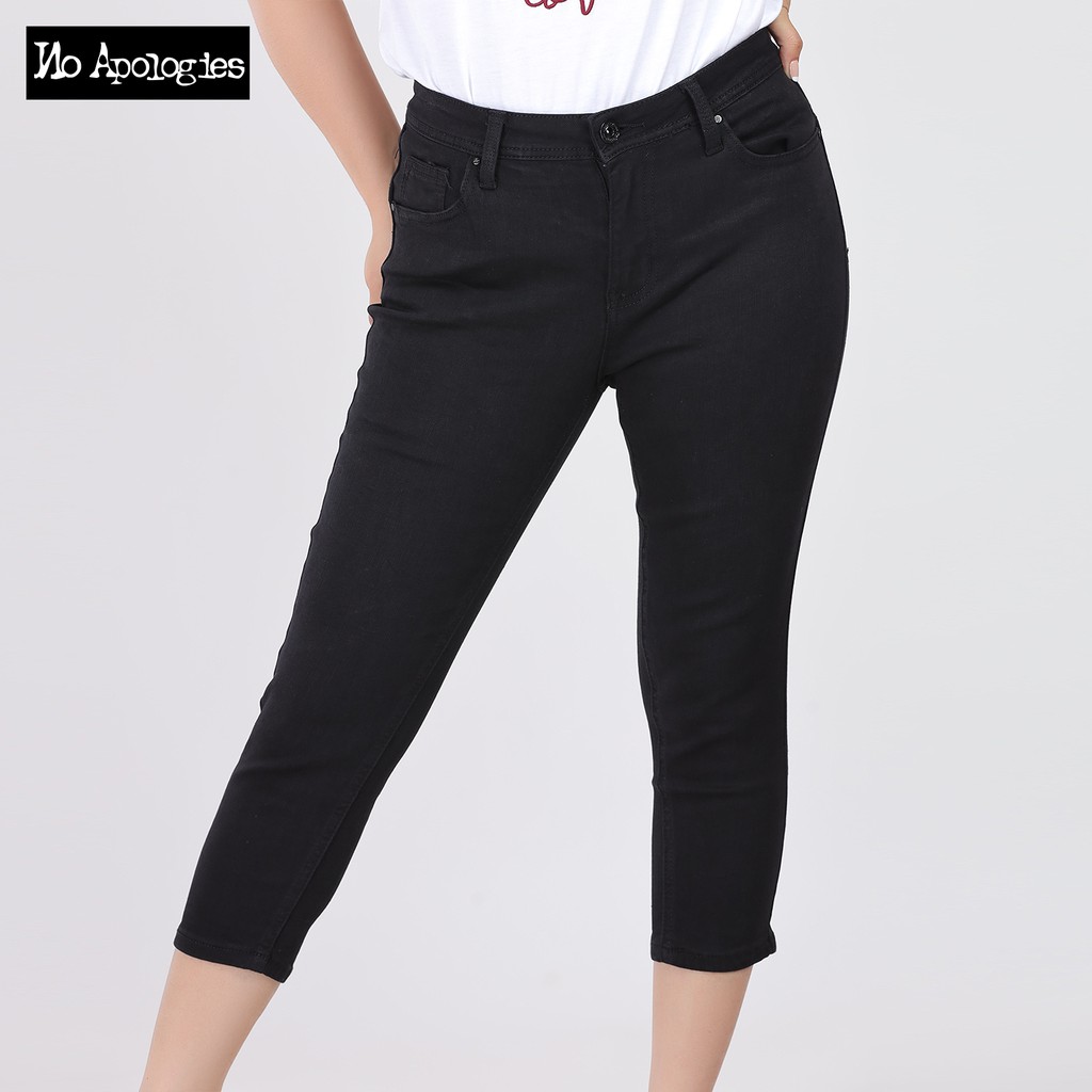 black denim capri