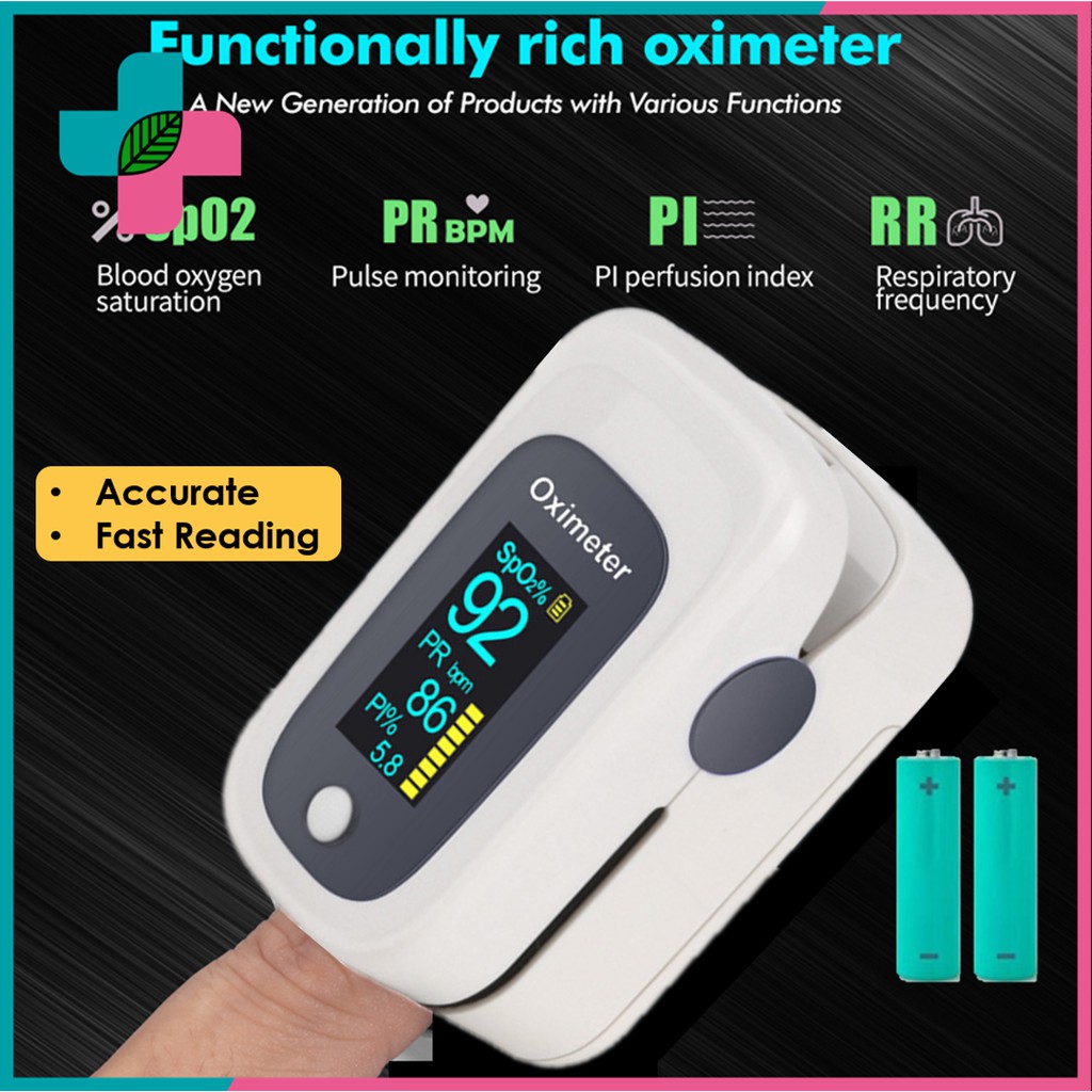 Digital Fingertip Pulse Oximeter Blood Oxygen Monitor OLED Pulse ...