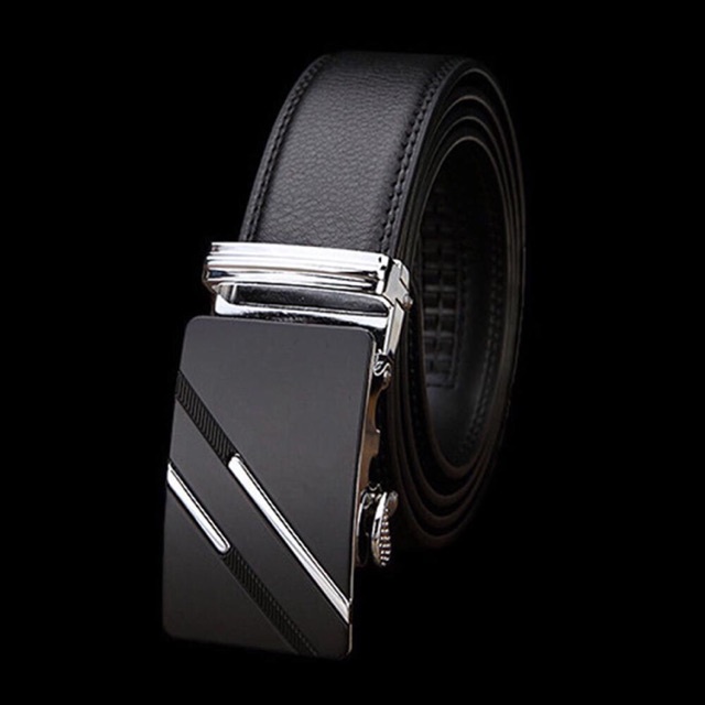 SUPER NO.1 Black bottom automatic buckle belt men's belt high-end ...