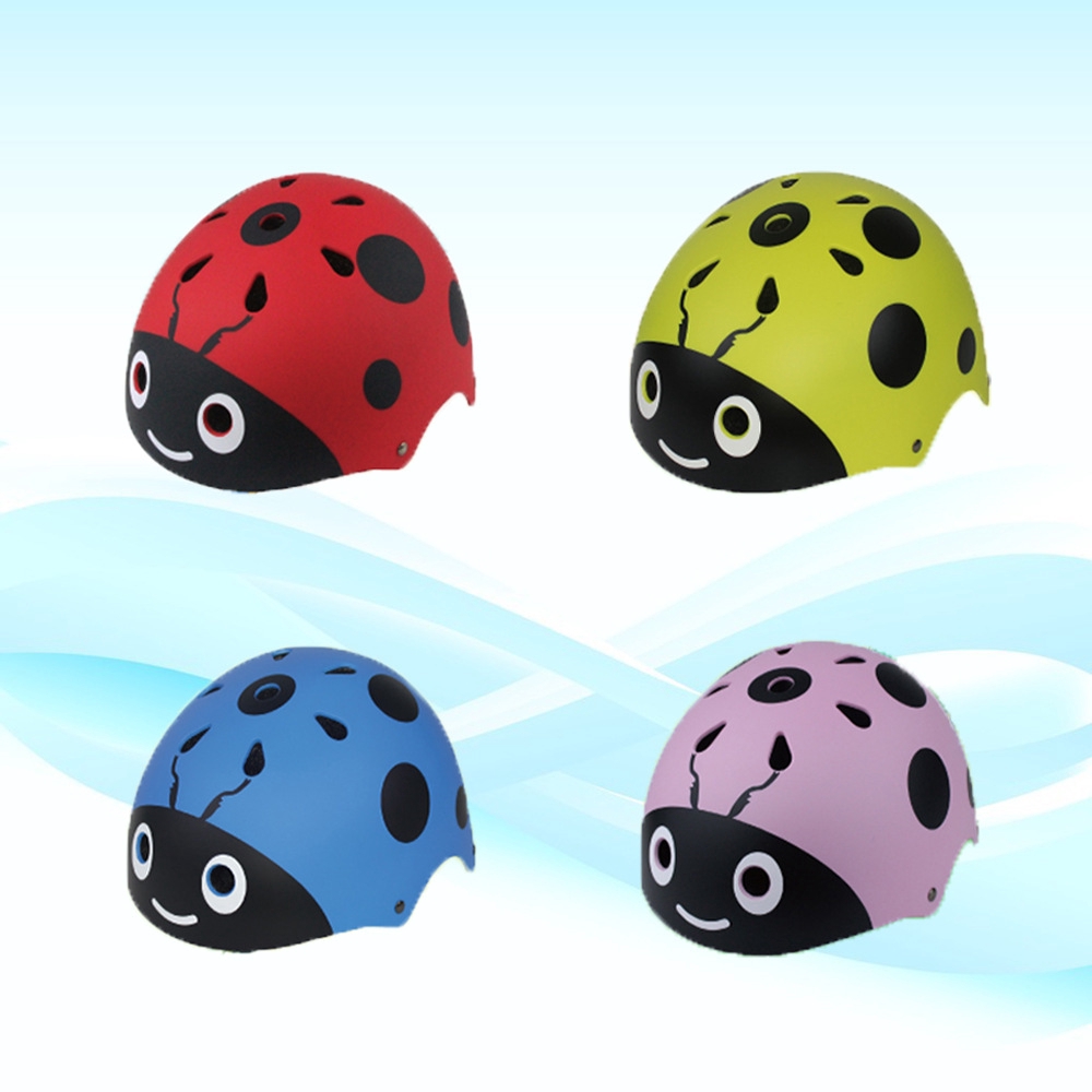 New Kids Helmet Ladybug Helmet Roller 