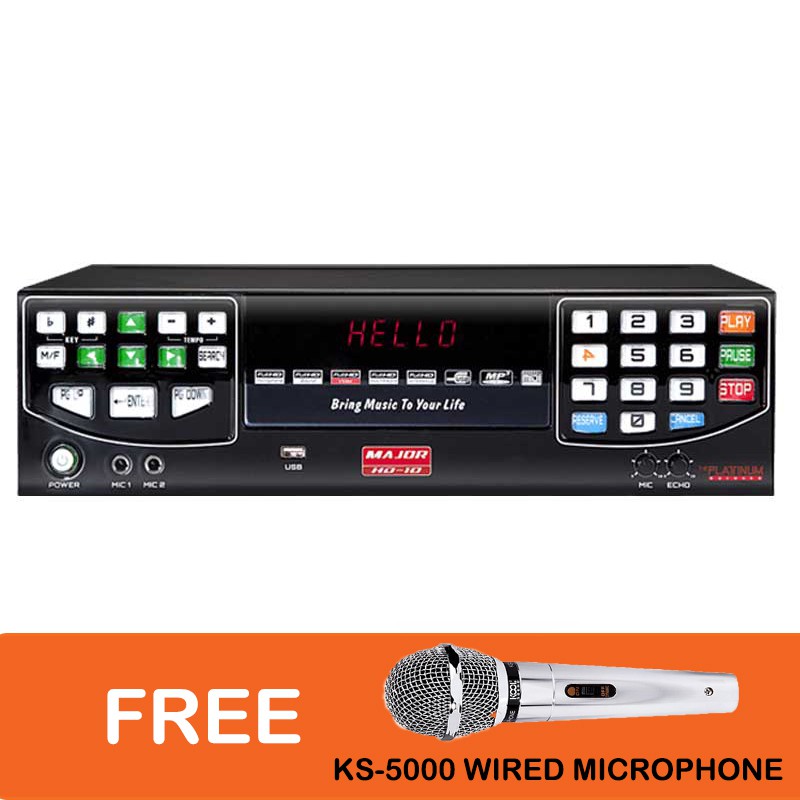 PLATINUM HD10 MAJOR KARAOKE 1TB HARDDISC PLAYER (BLACK) Shopee