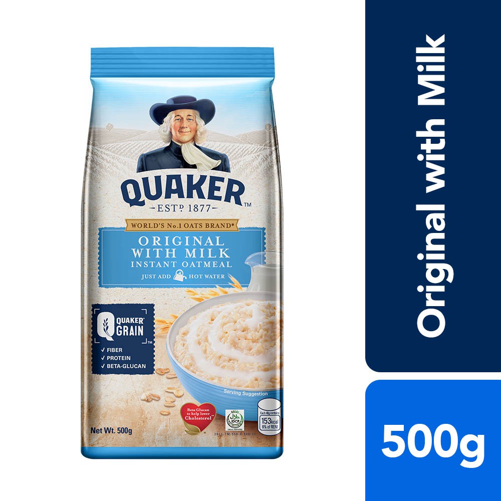 Quaker Flavored Oatmeal Original with Milk 500g Shopee Philippines