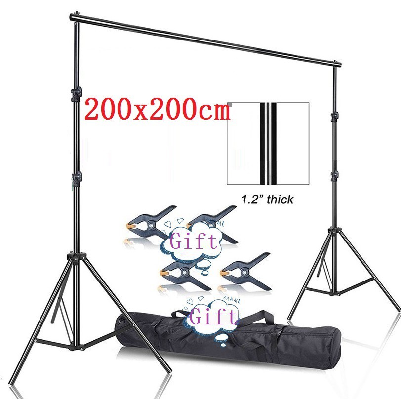 2 x 2m /200cm x 200cm /6ft. x 6ft Heavy Duty Background Stand Backdrop