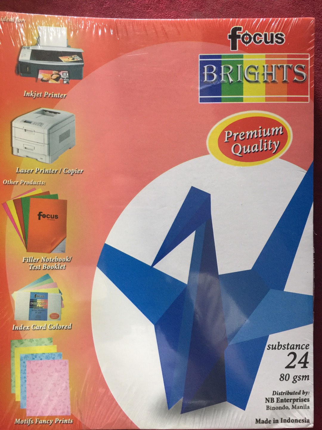 Focus Brights Colored Paper (Assorted Colors) Shopee Philippines