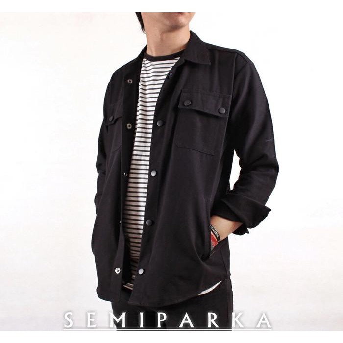 Download Cool Men S Semi Parka Jacket Amazing Truckker Jacket All Size Shopee Philippines