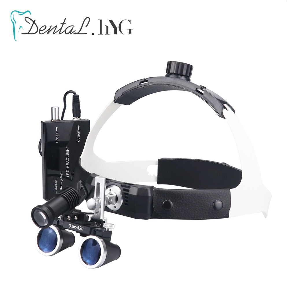 Dental Loupes Binocular Magnifier Headlight LED Headband High