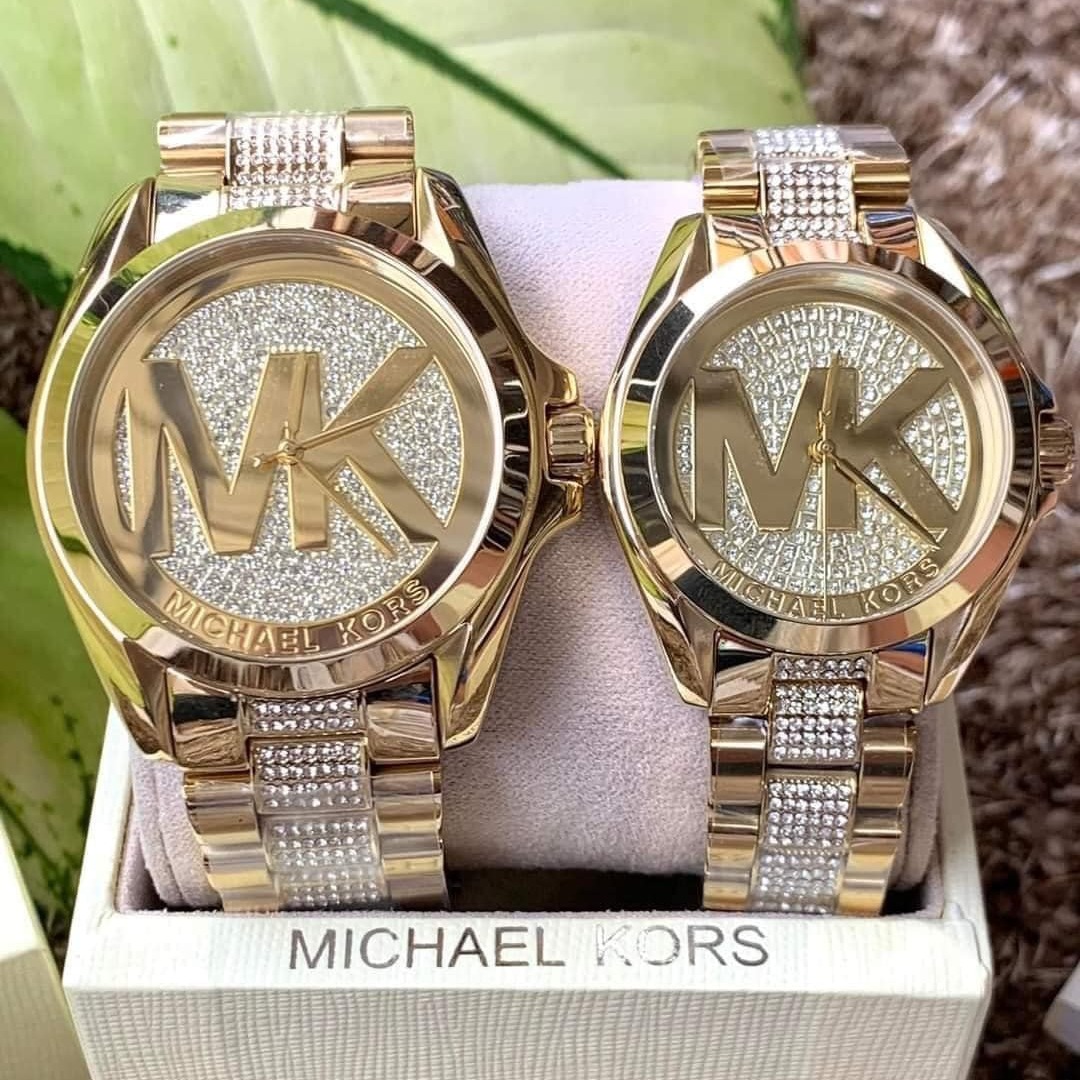 MK Bradshaw Ladies WHITE Leather Strap Watch Michael Kors | Shopee  Philippines