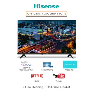 Hisense 43A4GS 43 inch Full HD (FHD) 2K Smart TV - Netflix, YouTube, FREE Wall Bracket