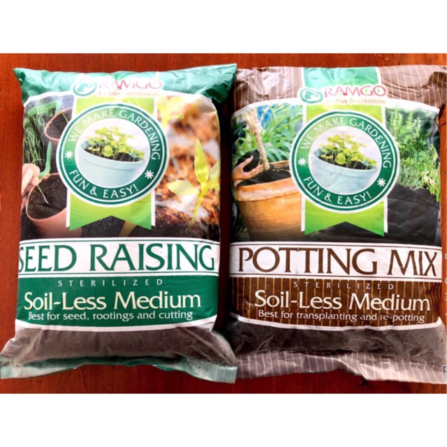 Seed Raising And Potting Mix Sterilized Soil Less Medium Ramgo Plant Nutrition Shopee Philippines
