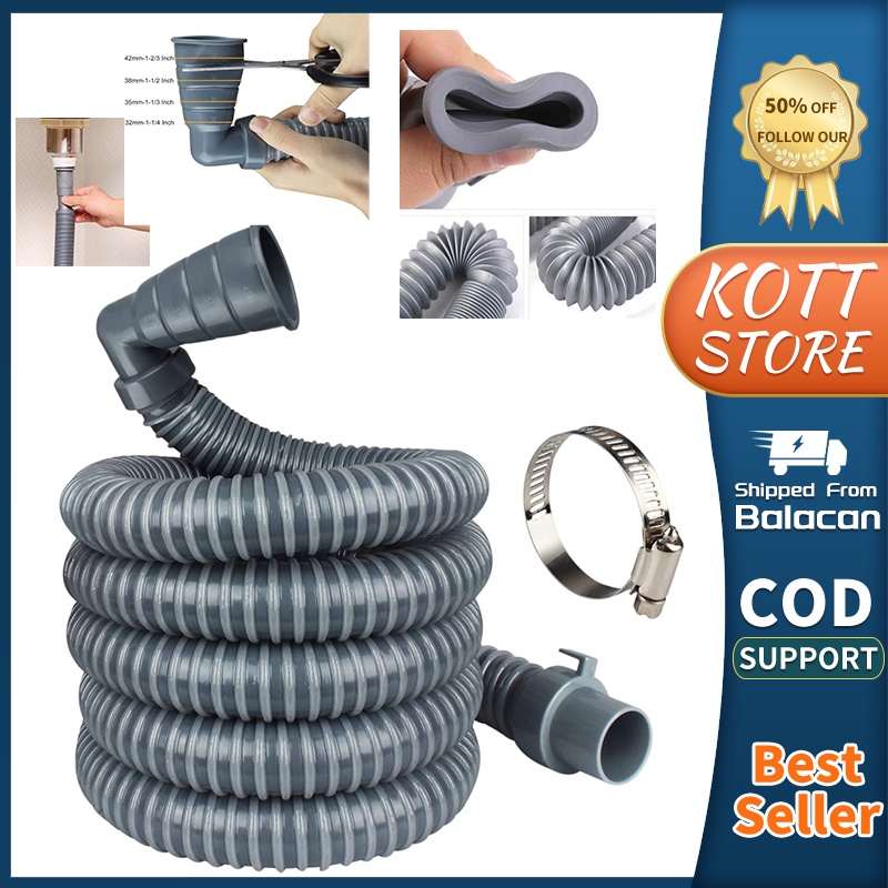 3M Universal Washing Machine Drain Hose Replacement Parts Multi