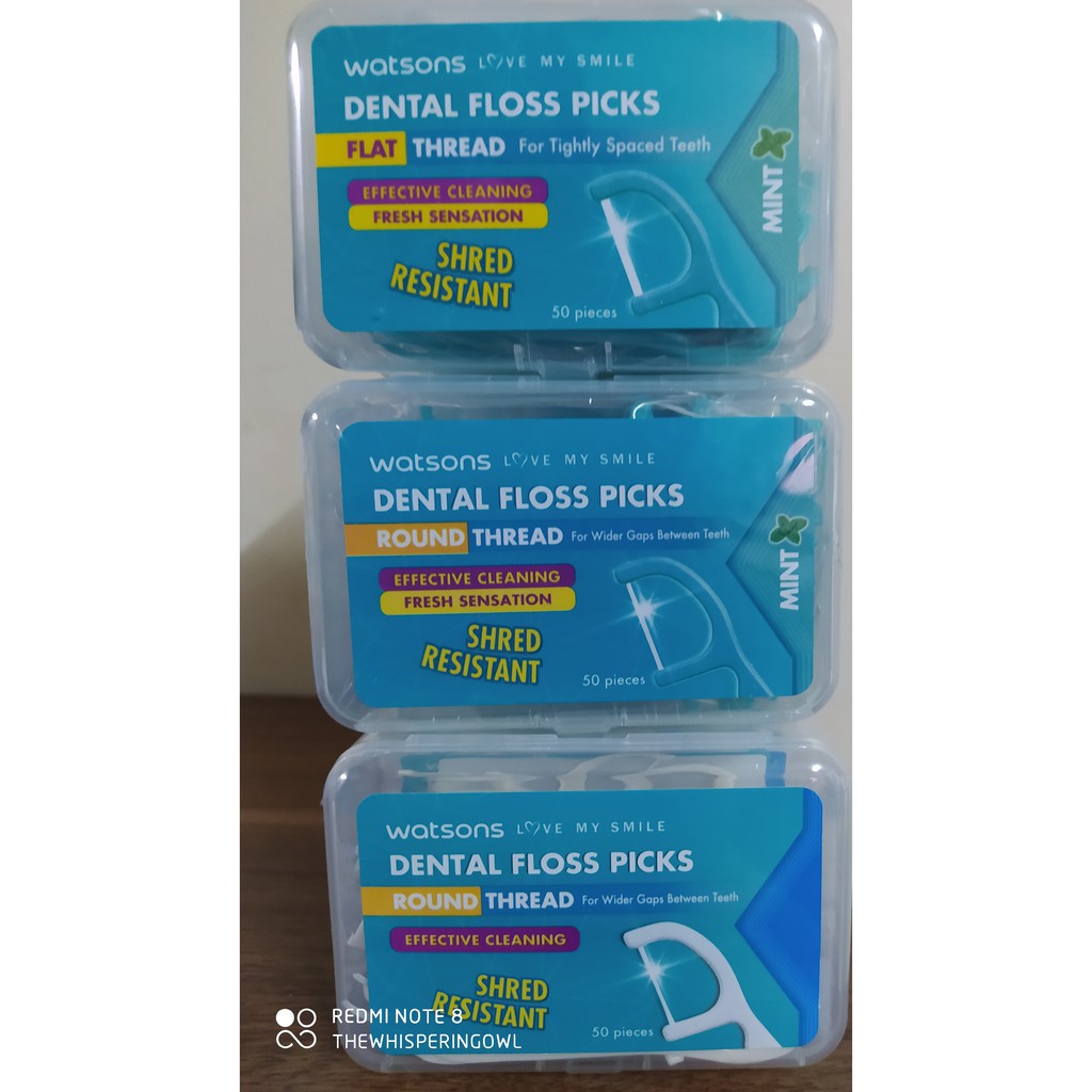Dental Floss Picks Round Thread Pack Regular Mint 50s x 3 boxes Shopee Philippines