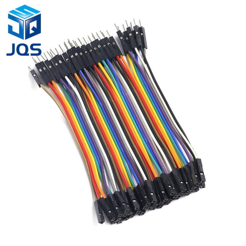 40pcs 10cm 2.54mm 1pin 1p-1p male to female jumper wire Dupont cable ...