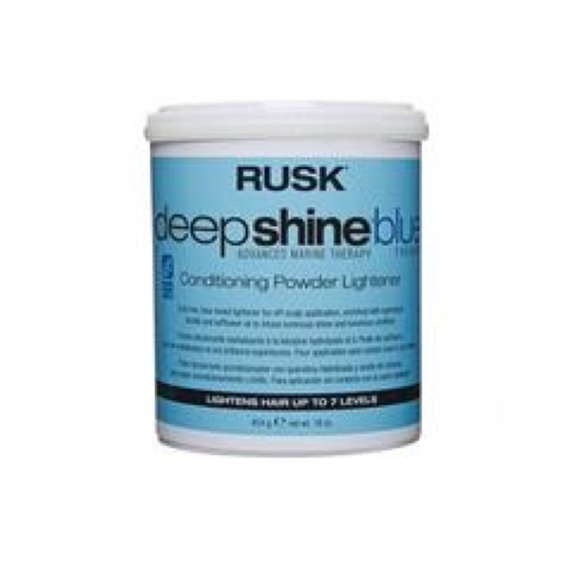 Rusk Deep Shine Blue Lightener Powder Hair Bleach Set Repack