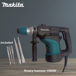 1500W Makita heavy duty electric hammer drill and electric impact drill set tools
