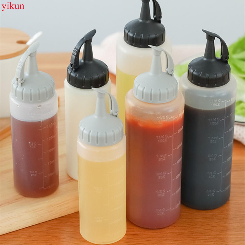6oz/12oz Condiment Squeeze Bottle Sauce Squeeze Squirt Bottle for