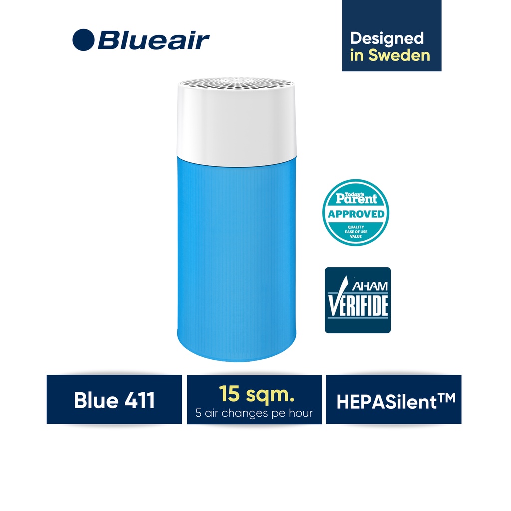 Blueair 411 Air Purifier with HEPA Silent Filtration Technology
