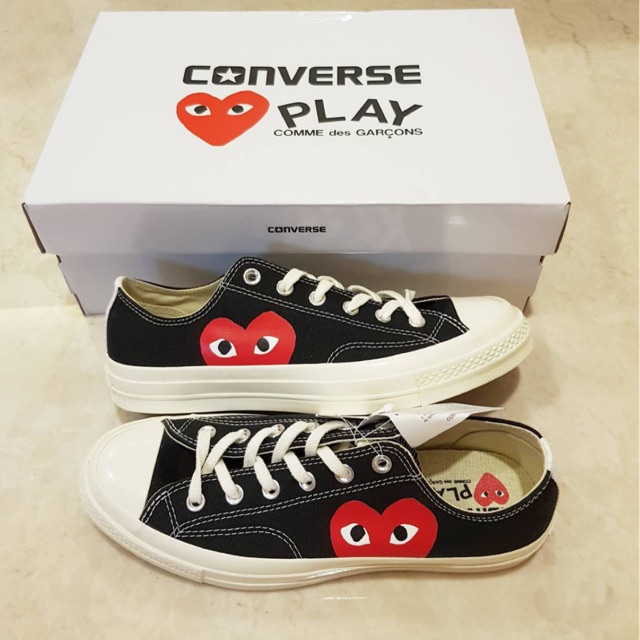 CDG converse sneakers ghost pair | Shopee Philippines