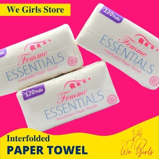 Pack of 3 Femme Essentials Interfolded Paper Towels 🇮🇹