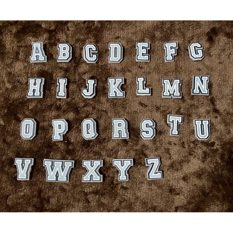jibbitz charms letters