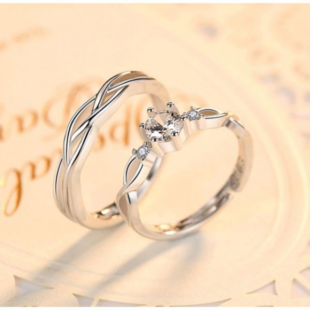925 silver couple ring