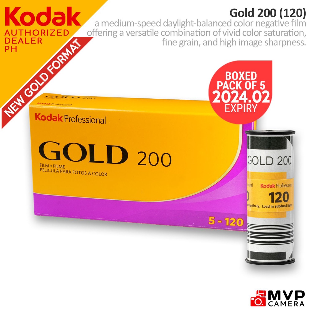 KODAK GOLD 200 120 Medium Format NEW Color Negative Film C41 PROCESS