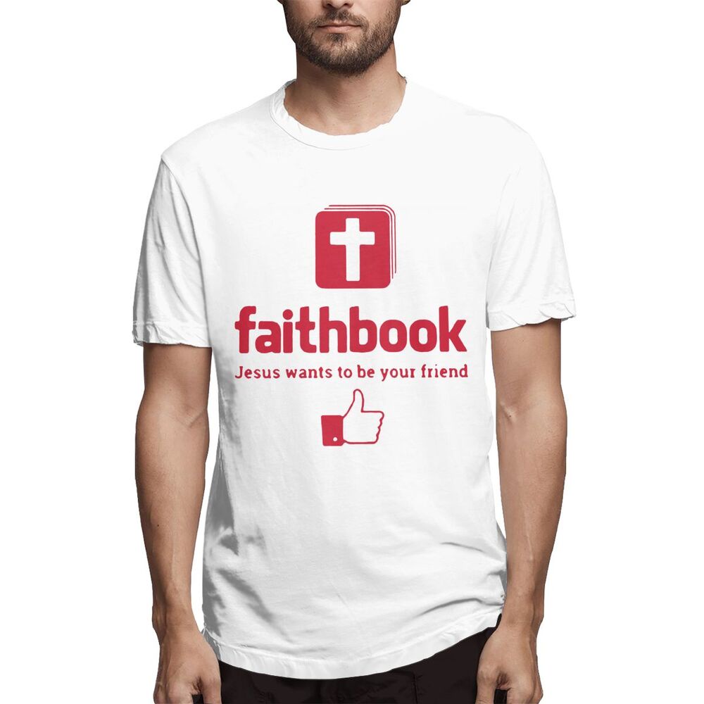 Yanmei Jesus Wants To Be Your Friend Faithbook Mens T Shirt Birthday Gif Shopee Philippines