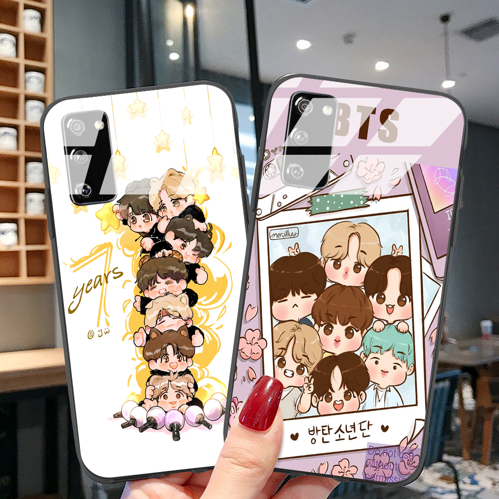 Samsung Case Samsung Galaxy Sfe S21 Plus S21ultra S Plus Sultra Bts Group Photo Cute Photocasing Phone Case Glass Case Protective Cover Shopee Philippines