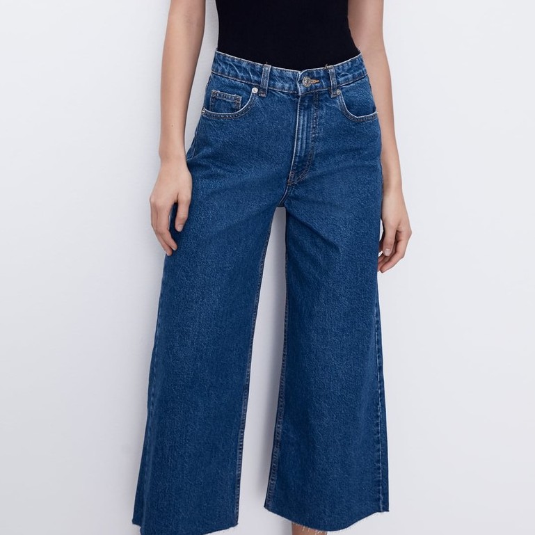 high waisted culotte jeans