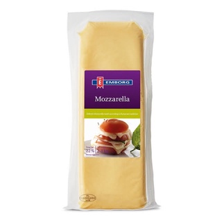 emborg mozzarella cheese block 2.3 kilo and 3.53 kilo