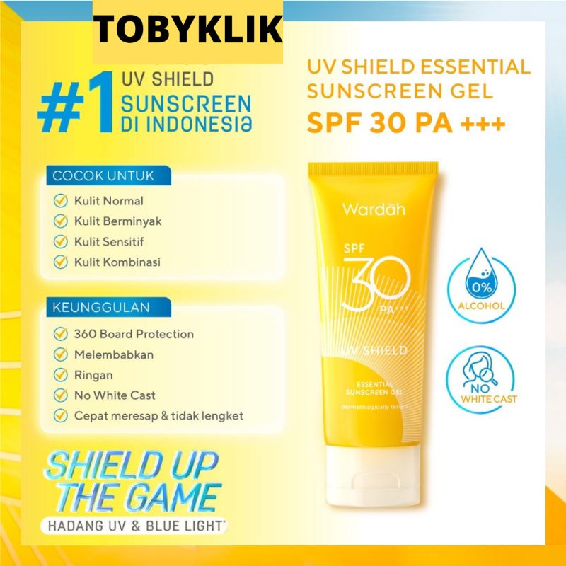 Wardah UV Shield Essential Sunscreen Gel SPF 30 40ml | Shopee Philippines